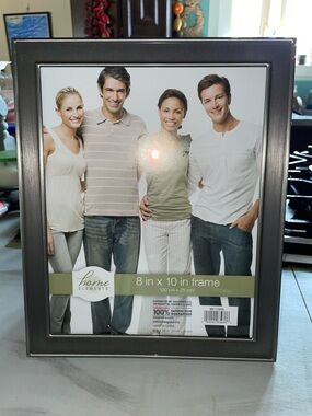 Home Elements “burnished nickel” metal picture frame - 
8” x 10” (NWT)